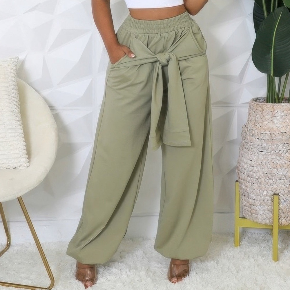 High-waisted Stretch Pants